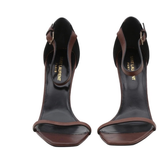 FINAL PRICE!!! Size 41.5 YSL Opyum Brown Leather Heels - Picture 2 of 7
